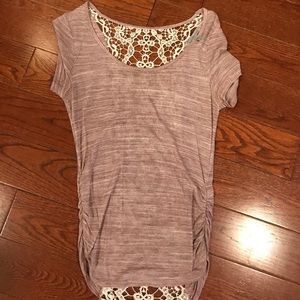 Open laced back shirt
